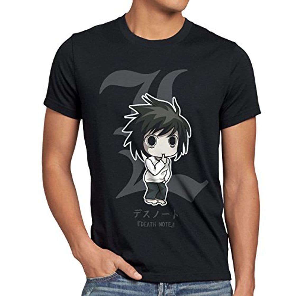 Product style3 L Death Note Camiseta para Hombre T-Shirt Anime Manga Yagami, Talla