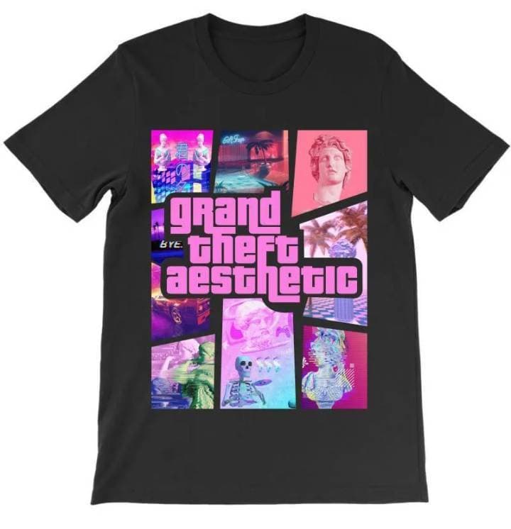 Moda Playera Camiseta Edición Especial Vaporwave Aesthetic 🖤✨