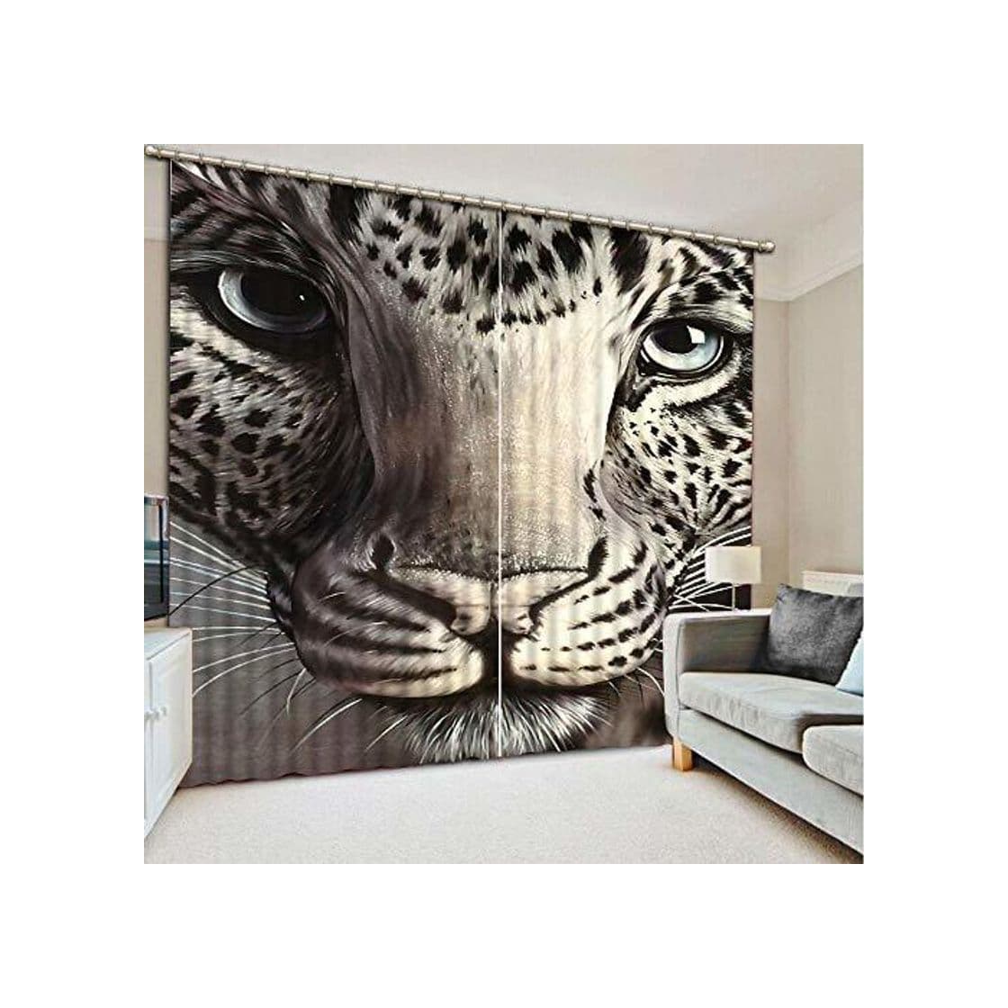 Product shkdif Cortina 3D De Dormitorio Animal Head