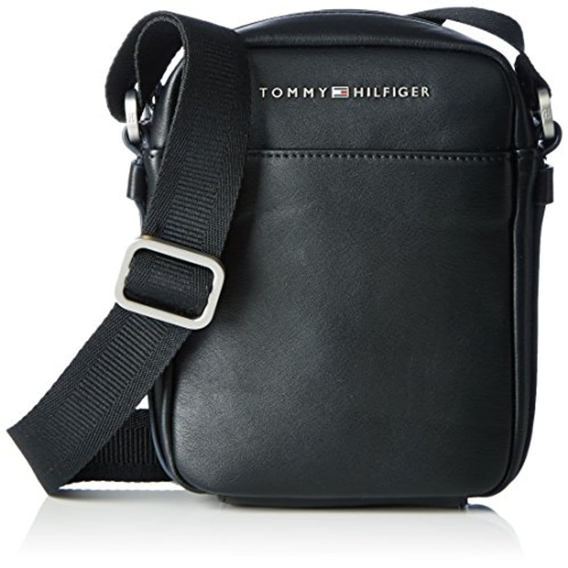 Moda Tommy Hilfiger TH City Mini Reporter, Bolsa para Hombre, Negro