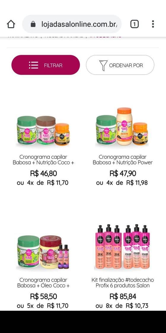 Fashion Marcas Salon Line - Loja da Salon Line  