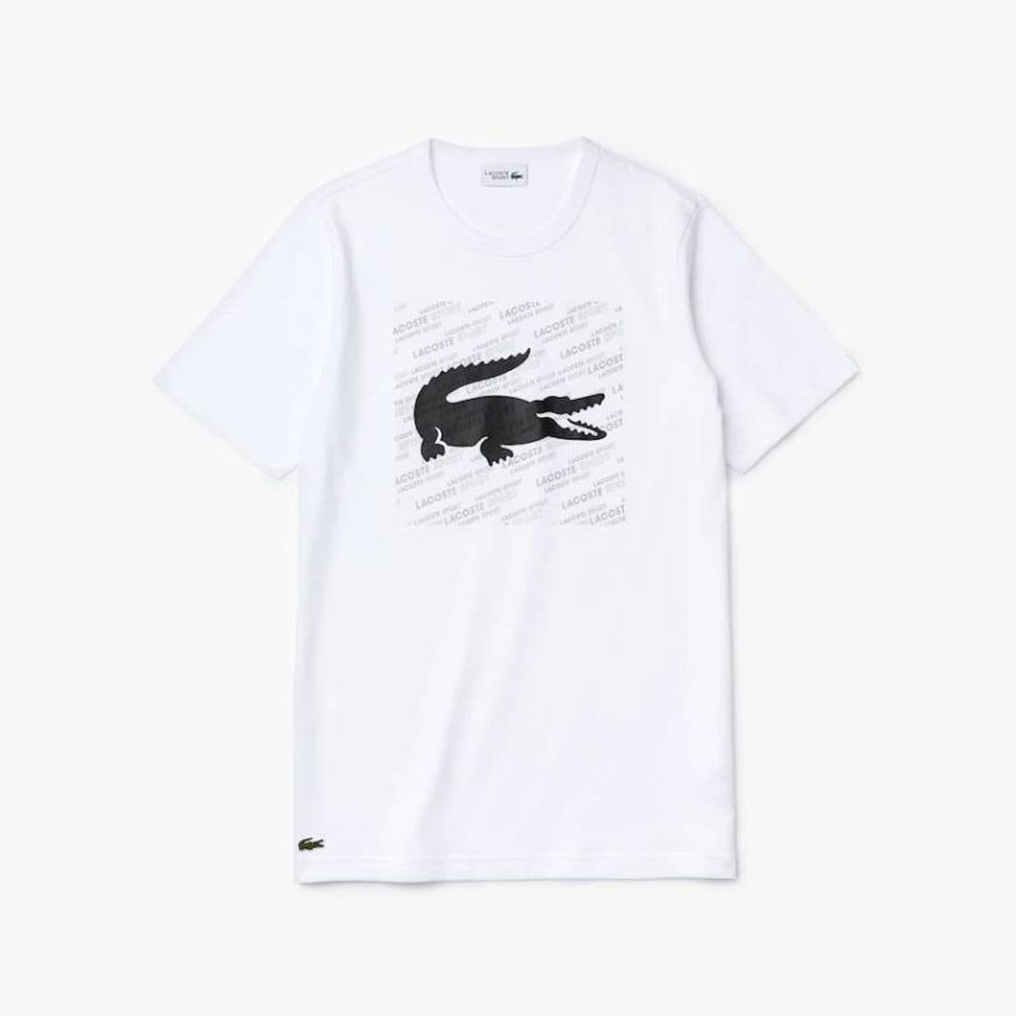 Product T-shirt de algodão com estampado de crocodilo lacoste 