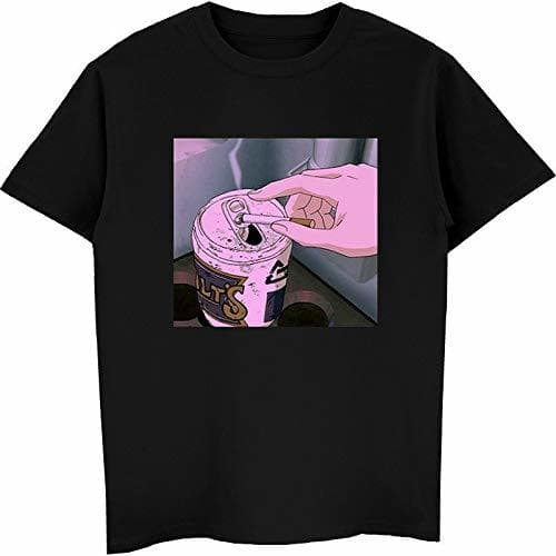 Product BDWZW Sad Anime Vaporwave T-Shirt Aesthetic Japan Otaku T-Shirt Male Casual T