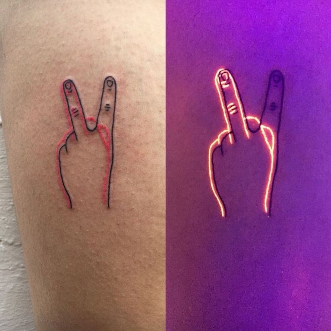 Moda Tatuagem neon