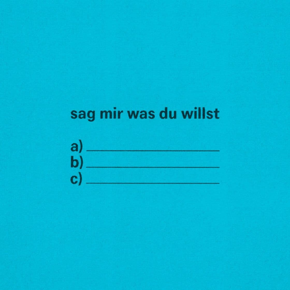 Canción Sag Mir Was Du Willst