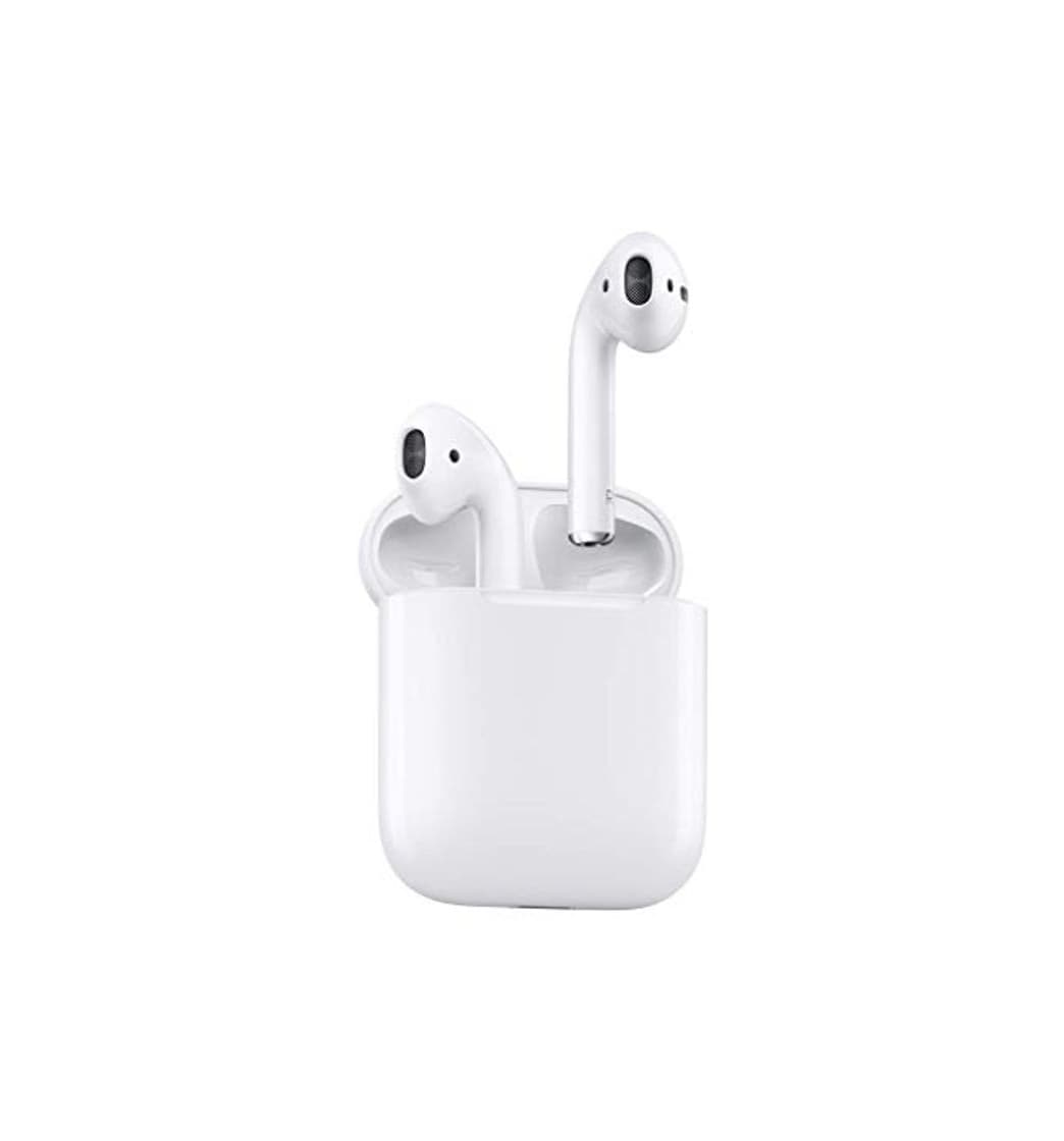 Electronic Apple AirPods - Auriculares inalámbricos de botón (Bluetooth, Lightning), color blanco