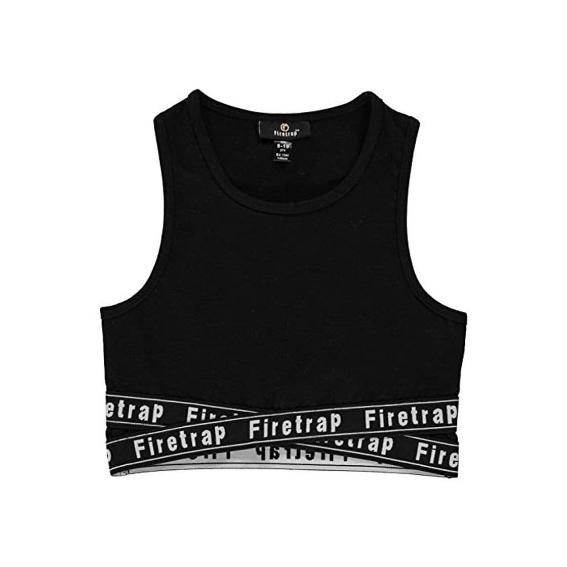 Producto Firetrap Niñas Cross Crop Camiseta De Tirantes Jet Black 11-12 años