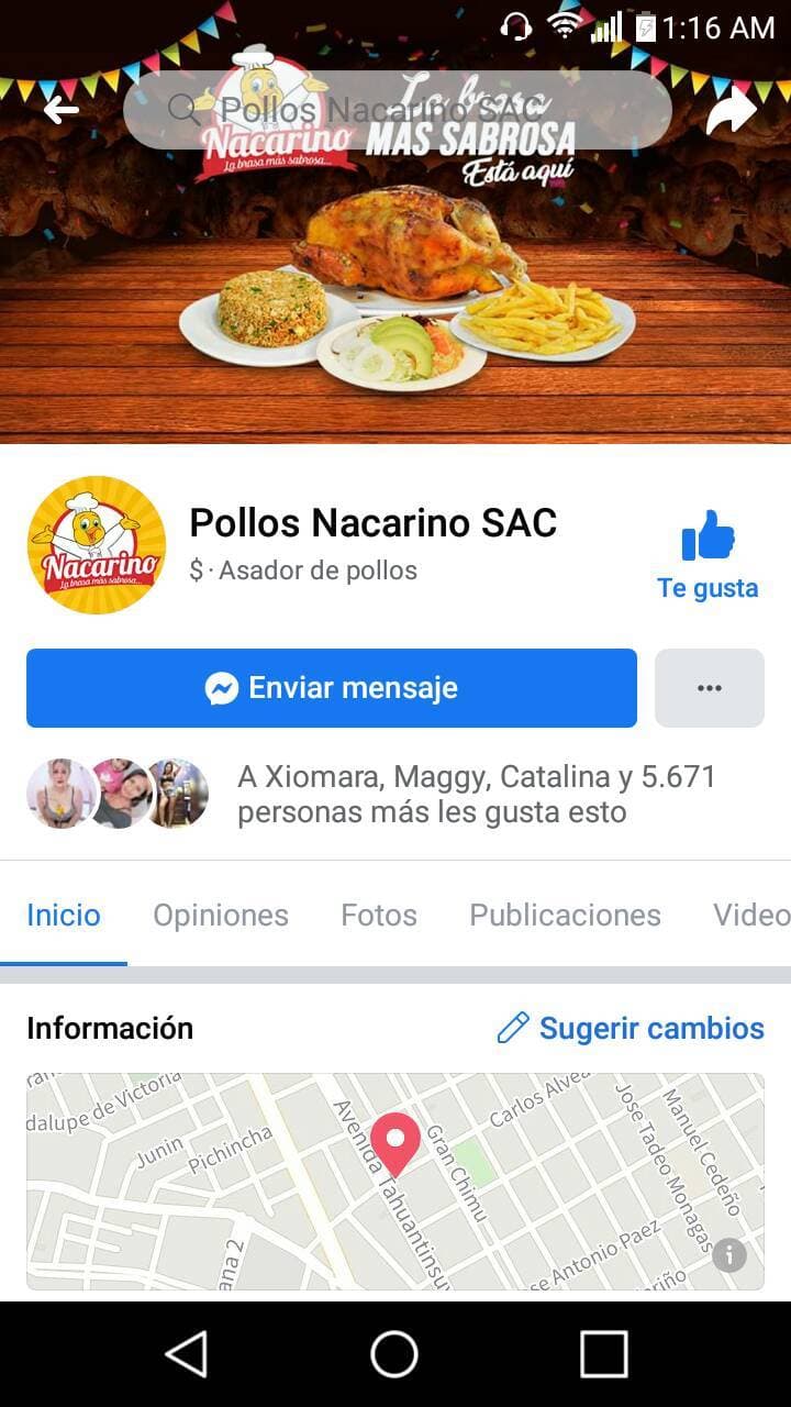 Restaurantes Pollería Nacarino