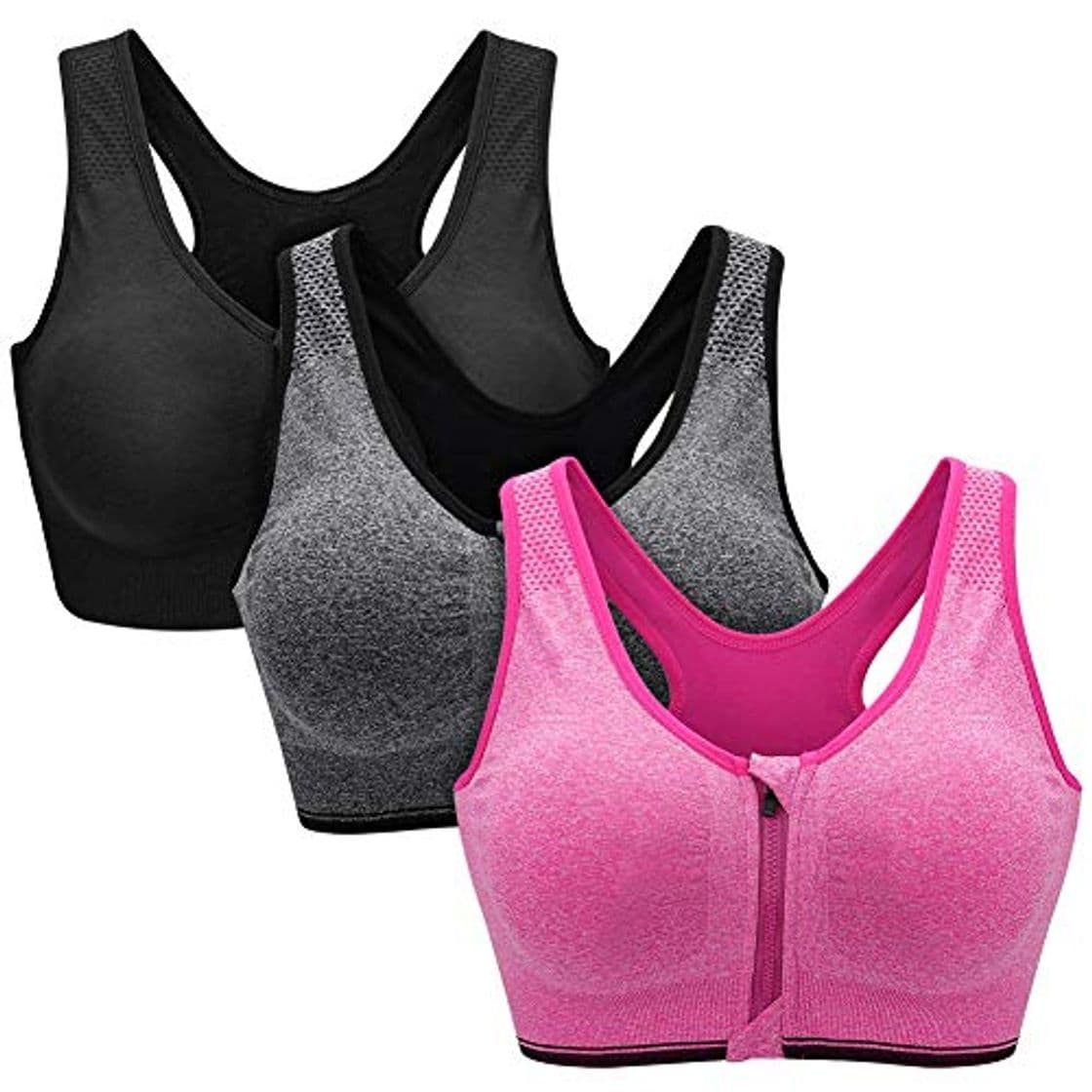 Producto ZOEREA Sujetador Cierre Delantero Deportivo para Mujer Gimnasio Ropa con Almohadillas Extraíbles