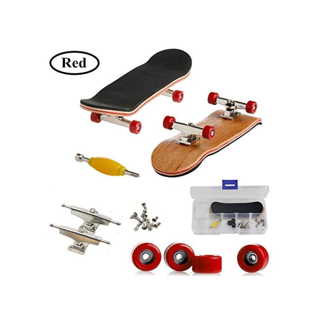 Product Mini Diapasón, Patineta de Dedos Profesional Maple Wood DIY Assembly Skate Boarding