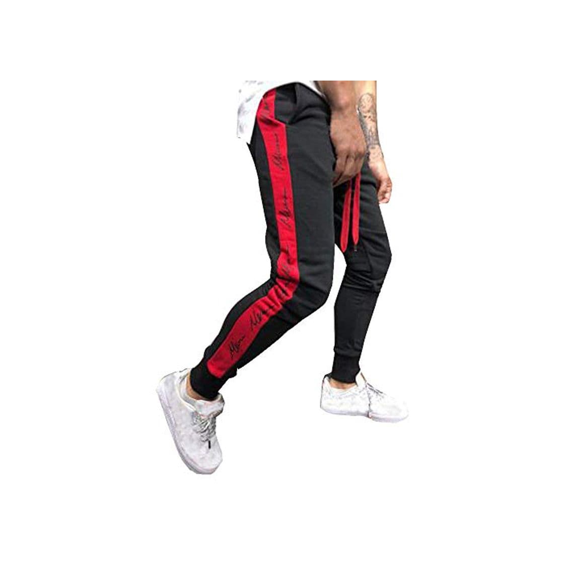 Producto YanHoo Pantalones Deportivos de Hombres y Mujeres Mens Autumn Winter Joggers Patchwork