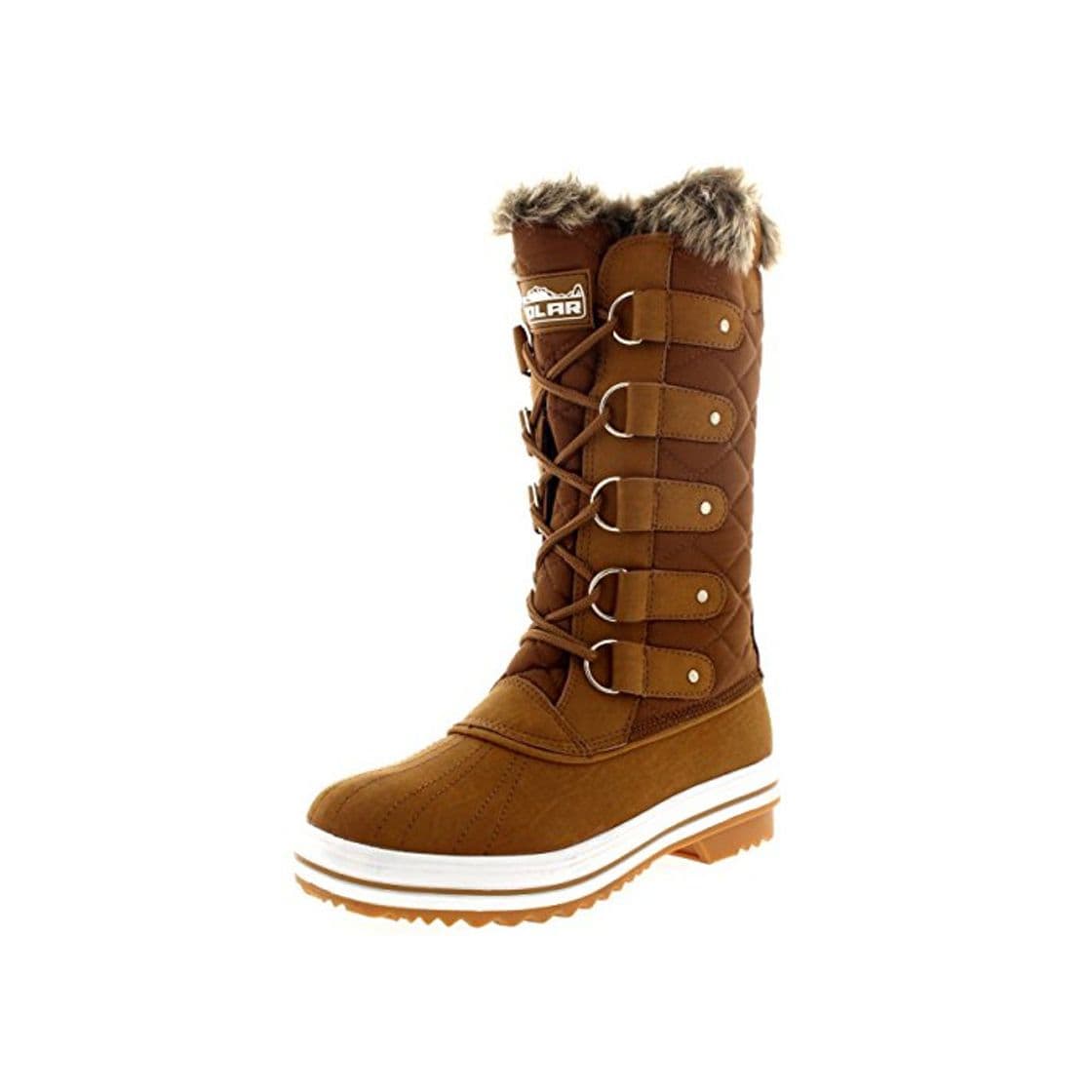 Fashion Polar Mujer Nieve Bota Nylon Alto Winter Nieve Impermeable Calentar Lluvia Bota