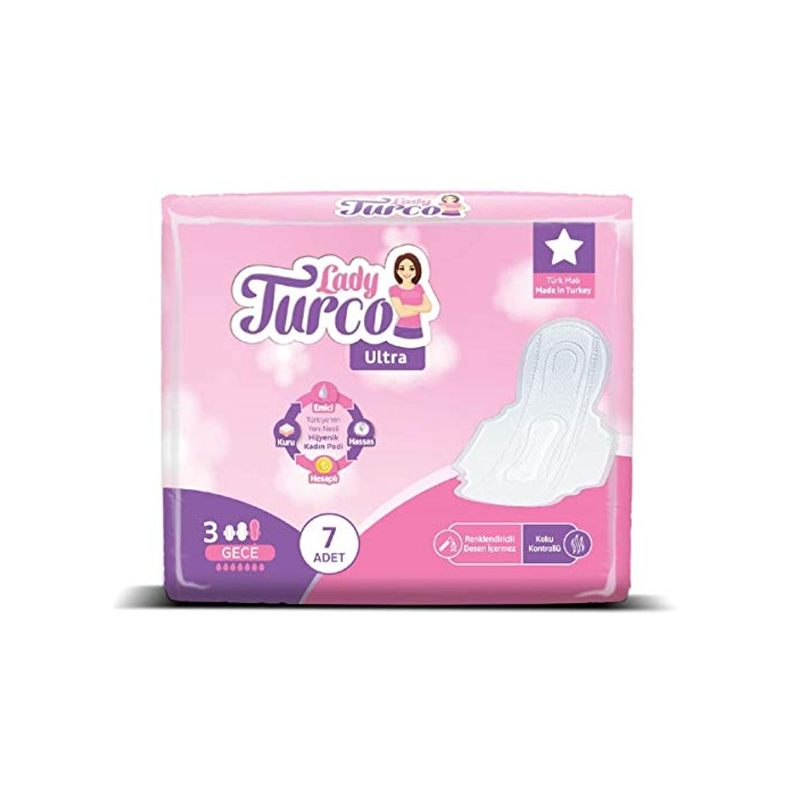 Producto Lady Turco Toallas Sanitarias Femeninas