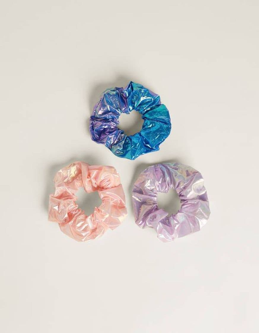 Fashion Pack de scrunchies iridescentes

