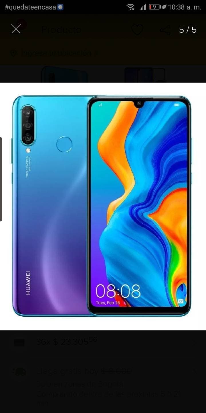 Producto Huawei p30 lite