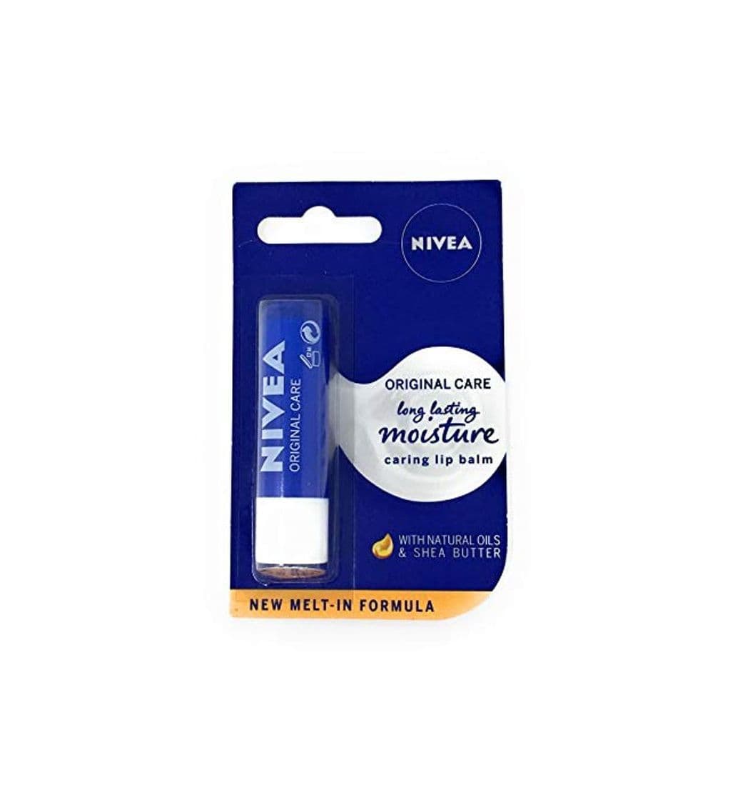 Belleza Bálsamo labial Nivea Original Care paquete de 12