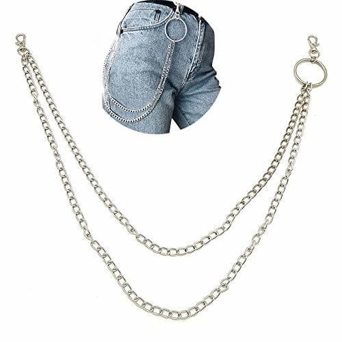 Product Cadena Jeans, Cartera Correa Metal la Cadena, Cadena Pantalones Doble Capa Metal,