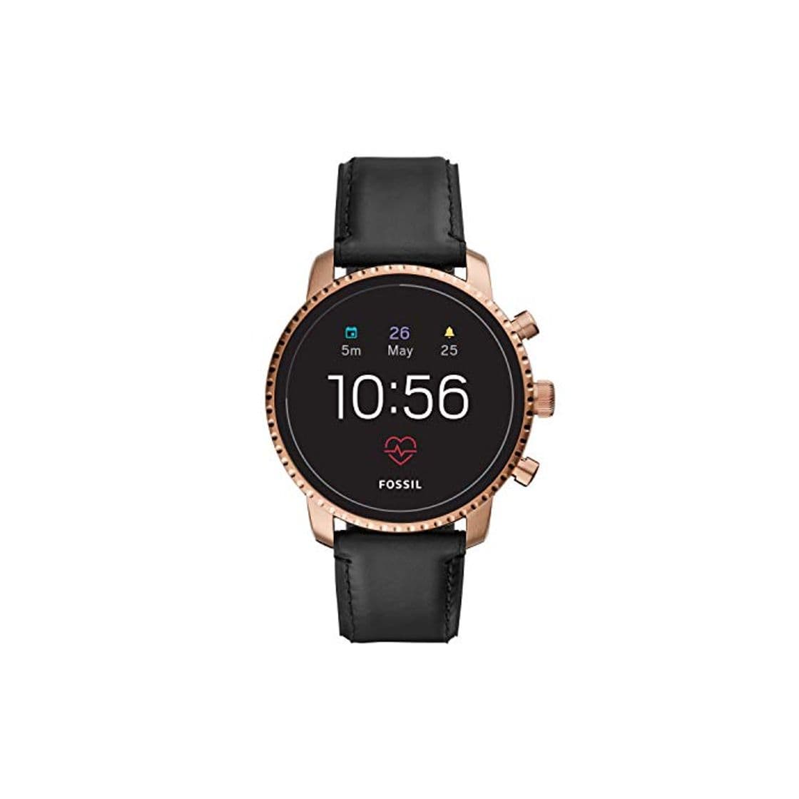 Fashion Fossil Smartwatch Pantalla táctil para Hombre de Connected con Correa en Piel FTW4017