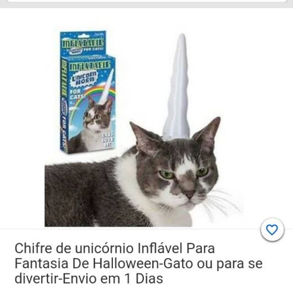 Fashion Chifre inflável para gatos