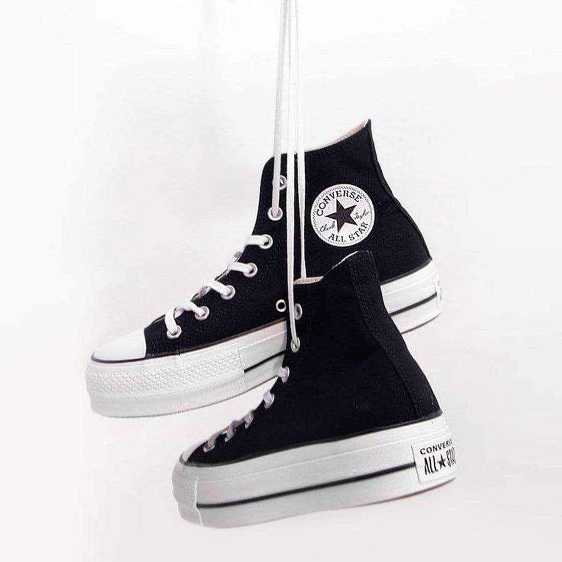 Product Converse Chuck Taylor CTAS Lift Hi, Zapatillas para Mujer, Blanco