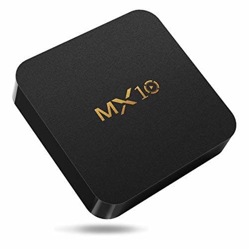 Lugar MX10 TV BOX,Android 8.1,RAM 4G+ROM 32G,Soporte 3D,4K,2K,1080P,H.265,Decodificación de Video HEVC,OTG,BT 4.1,CPU