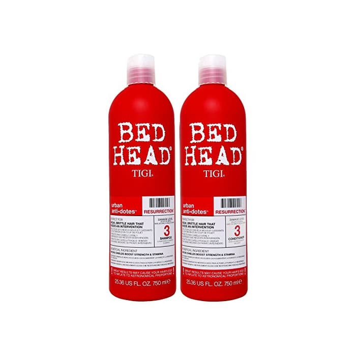 Belleza Bed Head by TIGI Champú y Acondicionador Rehabilitación 750 ml