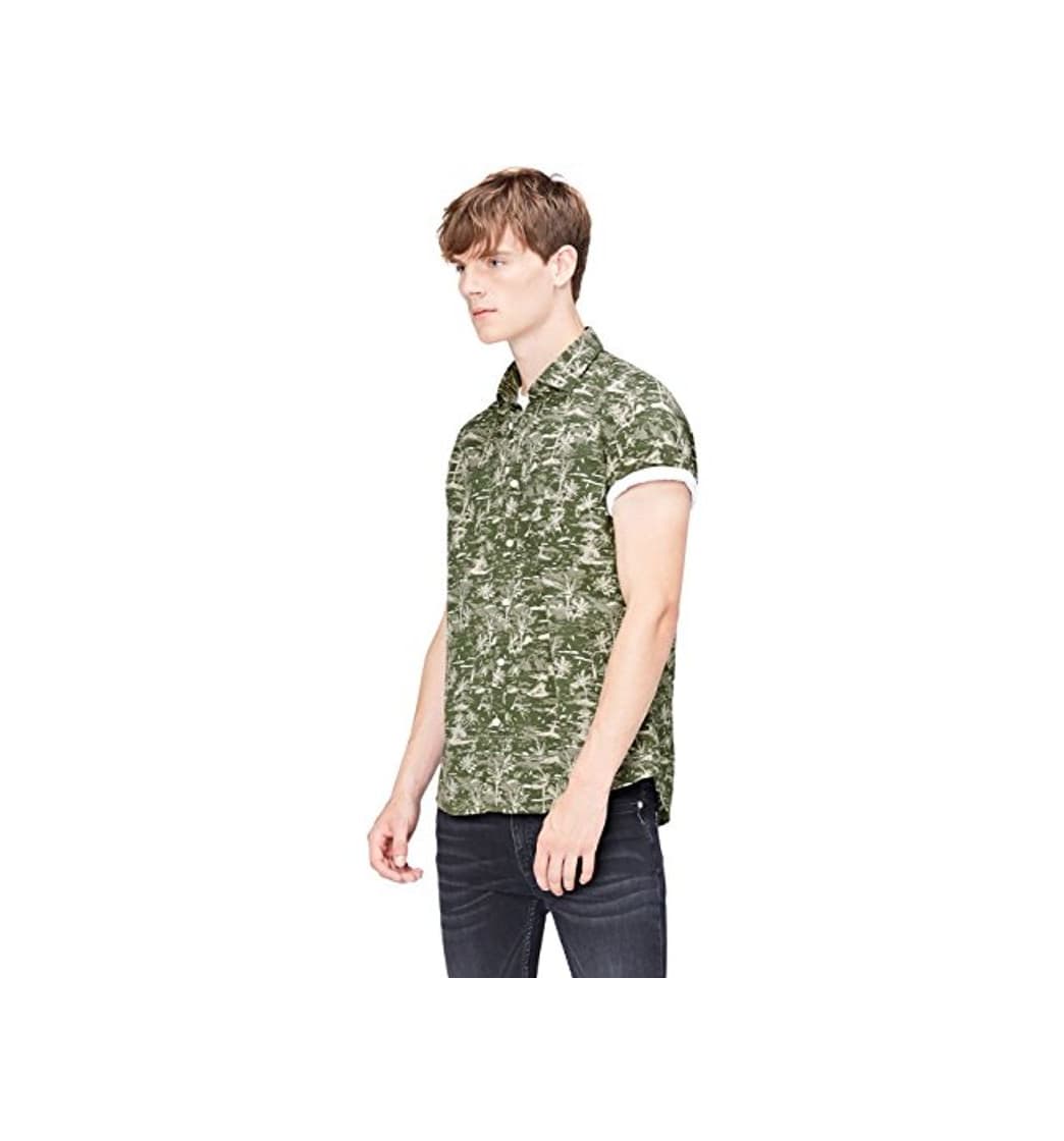 Product Marca Amazon - find. Camisa Hombre, Verde