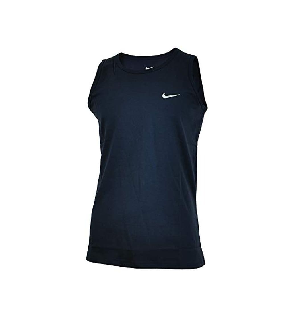 Product Nike Vest Hombre Deporte Regular Fit Fitness Camisa Camiseta Algodón Navy, Tamaño