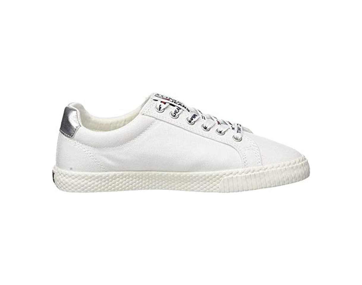 Fashion Tommy Hilfiger Tommy Jeans Casual Sneaker, Zapatillas para Mujer, Blanco