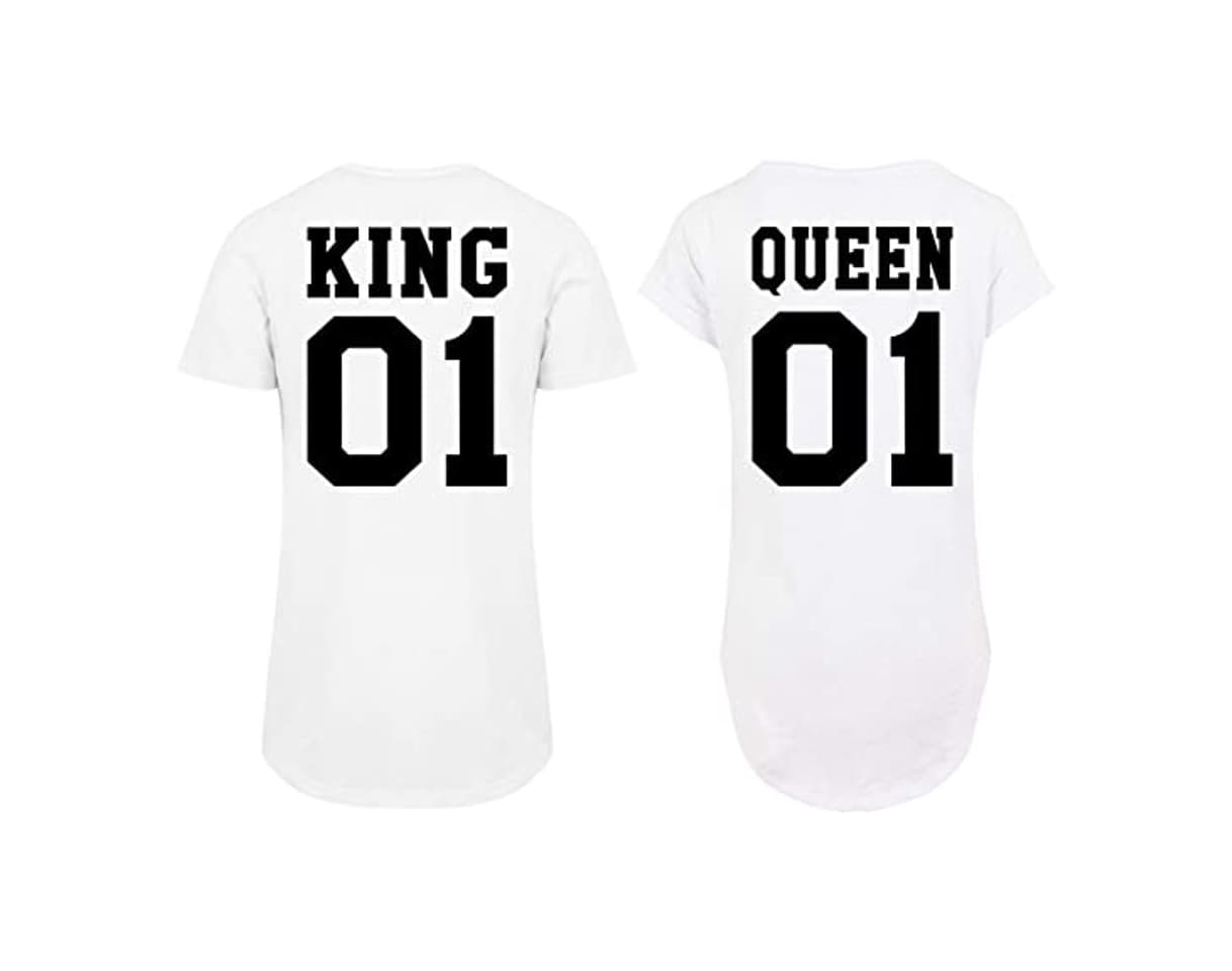 Product Urban Kingz Pareja 2X Camiseta Oversize Long T-Shirt Modelo King & Queen