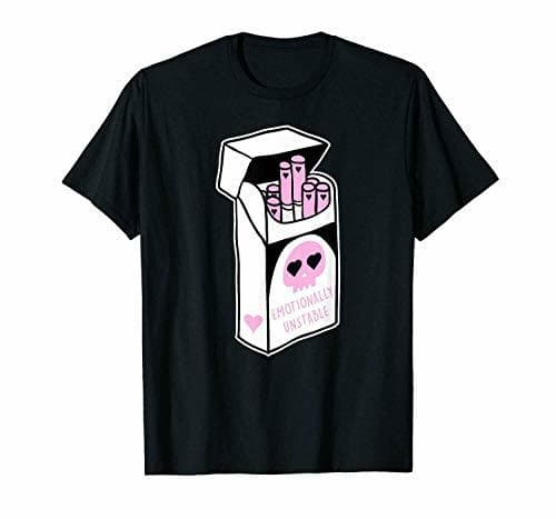 Producto SamYoo Camiseta Casual Negra para Hombres de Kawaii Pastel Goth