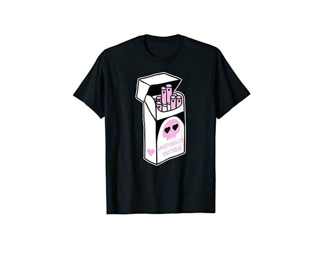 Product SamYoo Camiseta Casual Negra para Hombres de Kawaii Pastel Goth