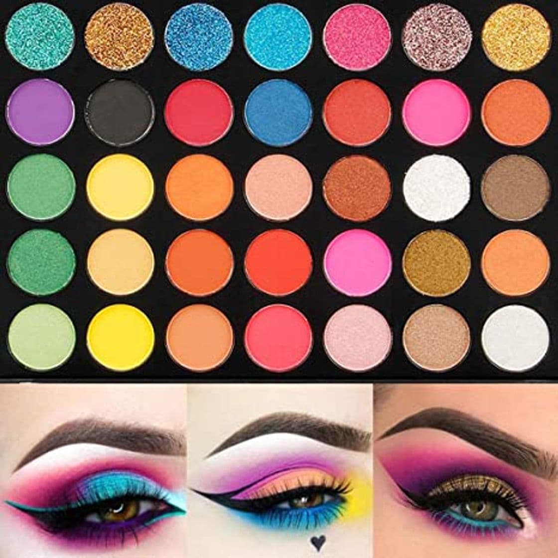 Belleza UCANBE BELLE 35 Colorido Maquillaje Sombra de Ojos Paleta de pigmentos Paleta