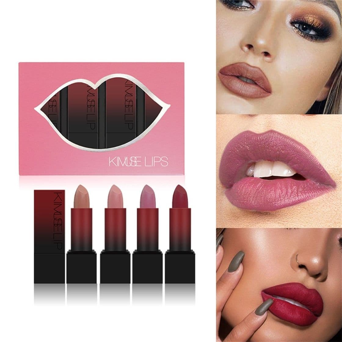 Belleza Beauty Glazed Lápiz labial líquido mate Set 6 colores Niebla Lápices labiales