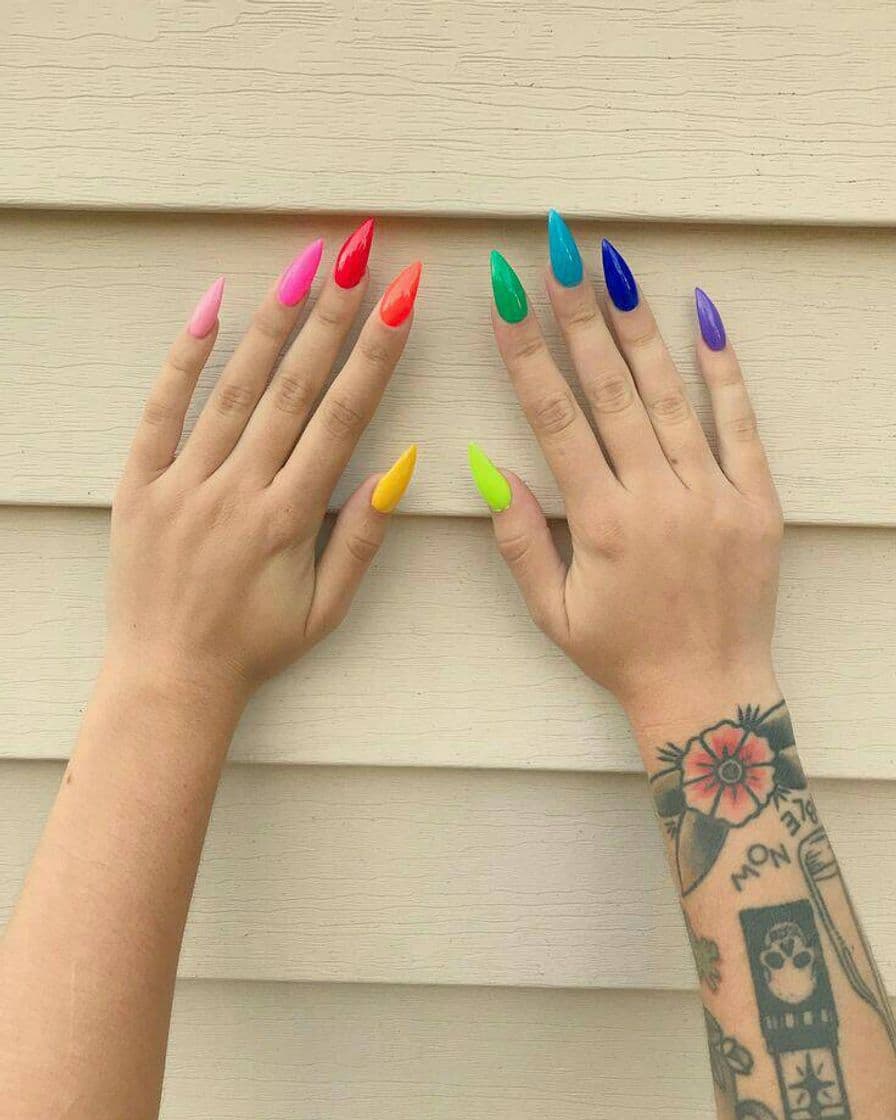 Fashion Uñas arcoiris ✨