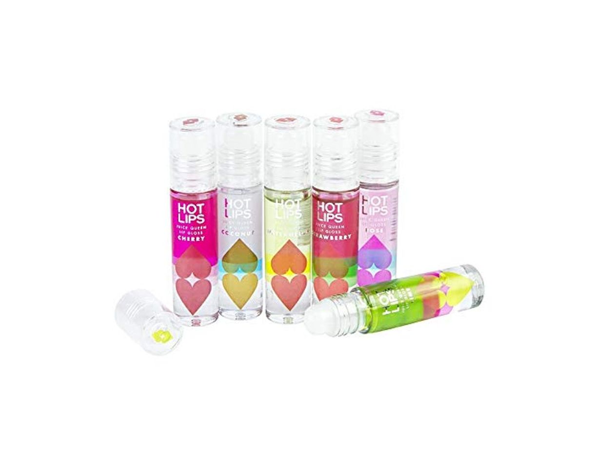 Product Hot Lips Kissing Fruit Flavoured Lip Gloss Six Flavours 6 Pieces