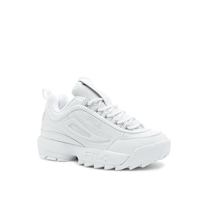 Fashion Fila Youth Disruptor II Synthetic Triple White Entrenadores 39 EU