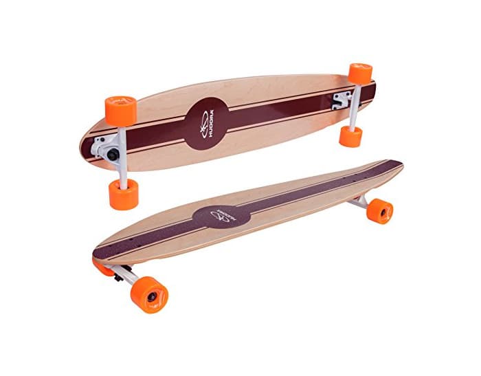 Product Hudora 12809 Longboard Marrón, Madera monopatín - Monopatines