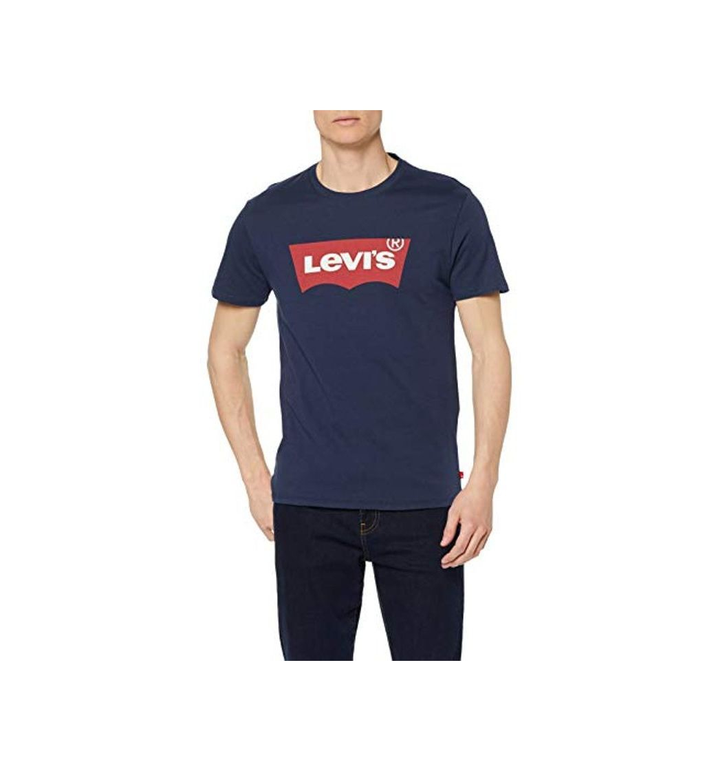 Moda Levi's Graphic Set-In Neck, Camiseta para Hombre, Azul