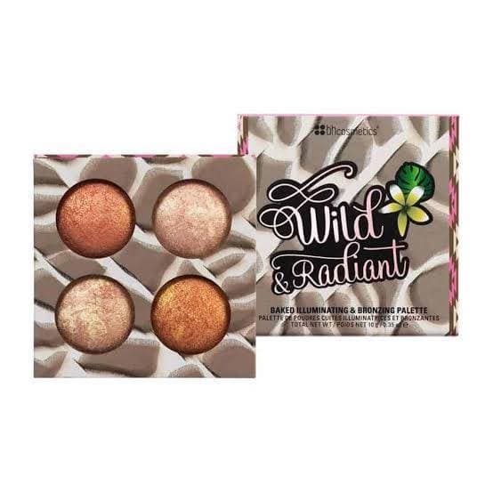 Fashion BH Cosmetics Wild and Radiant Palette Face Bronzer. 