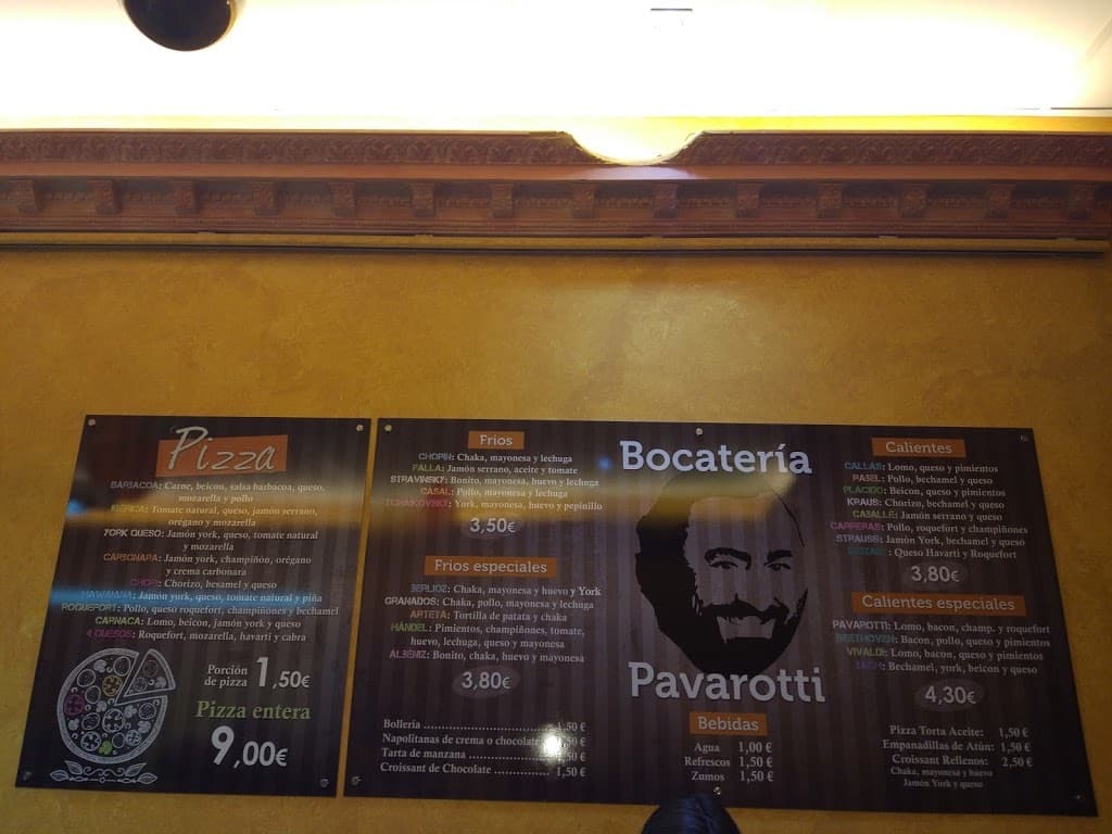 Restaurantes Bocatería Pavarotti