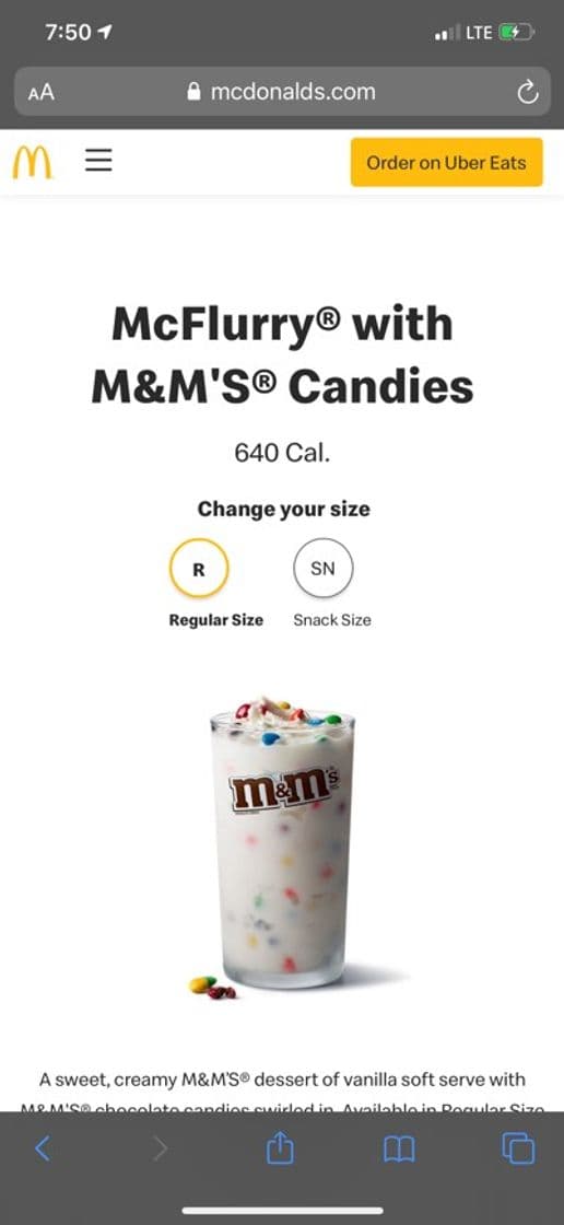 Moda McFlurry® with M&M'S® | McDonald's