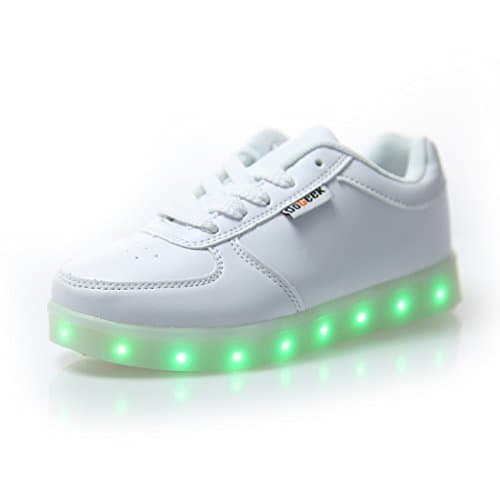 Lugar DoGeek Zapatos Led Niños Niñas 7 Color USB Carga Deportivas De Luces