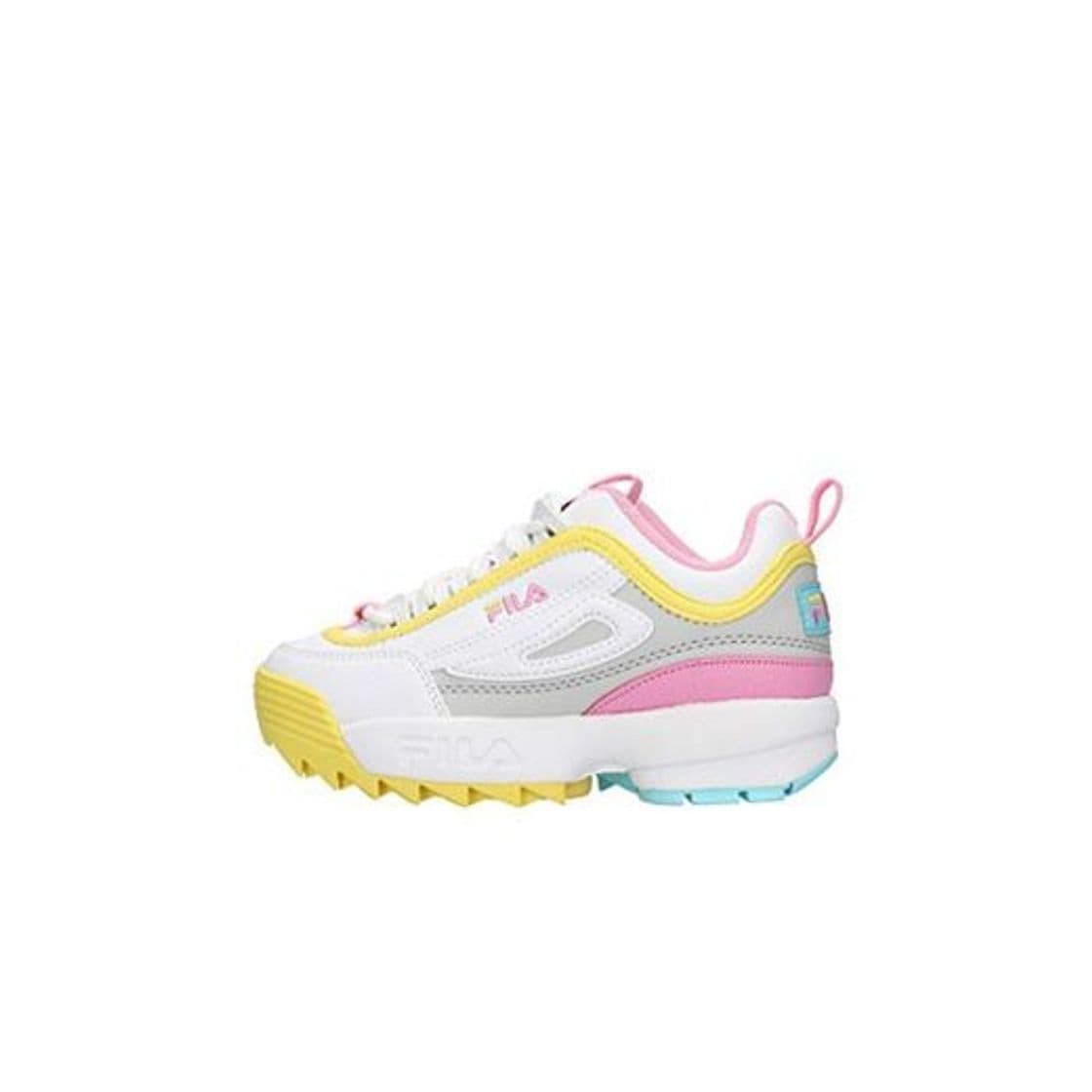 Fashion Zapatos de niña FILA Disruptor CB JR en Cuero Blanco 1010850