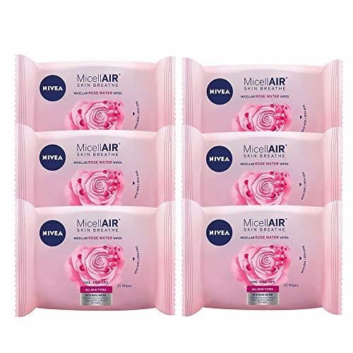 Producto NIVEA MicellAIR Toallitas Desmaquilladoras Micelares con Agua de Rosas en pack de