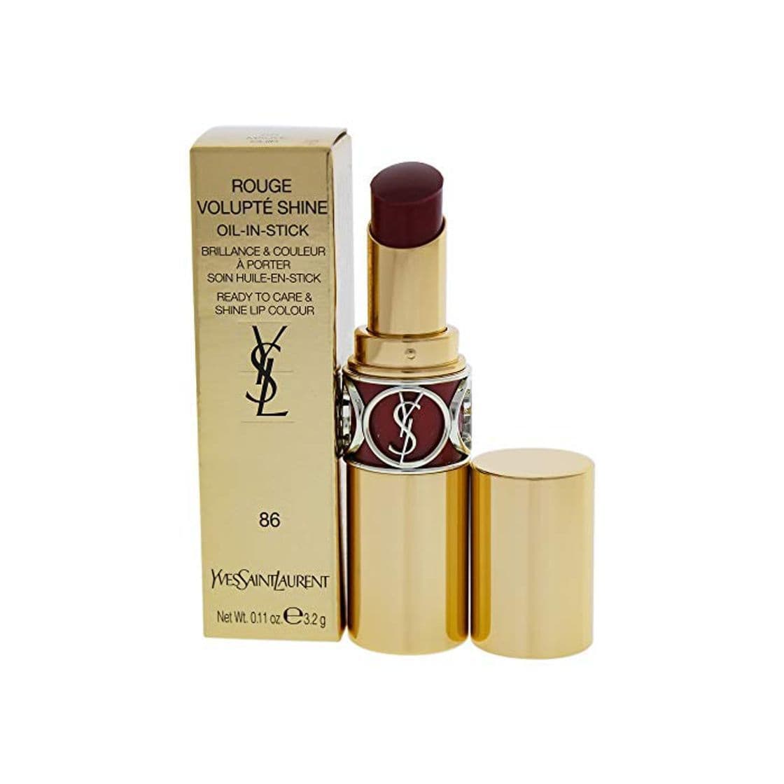 Belleza Ysl Ysl Rouge Volupte Shine 86 Cuero Malva 100 ml