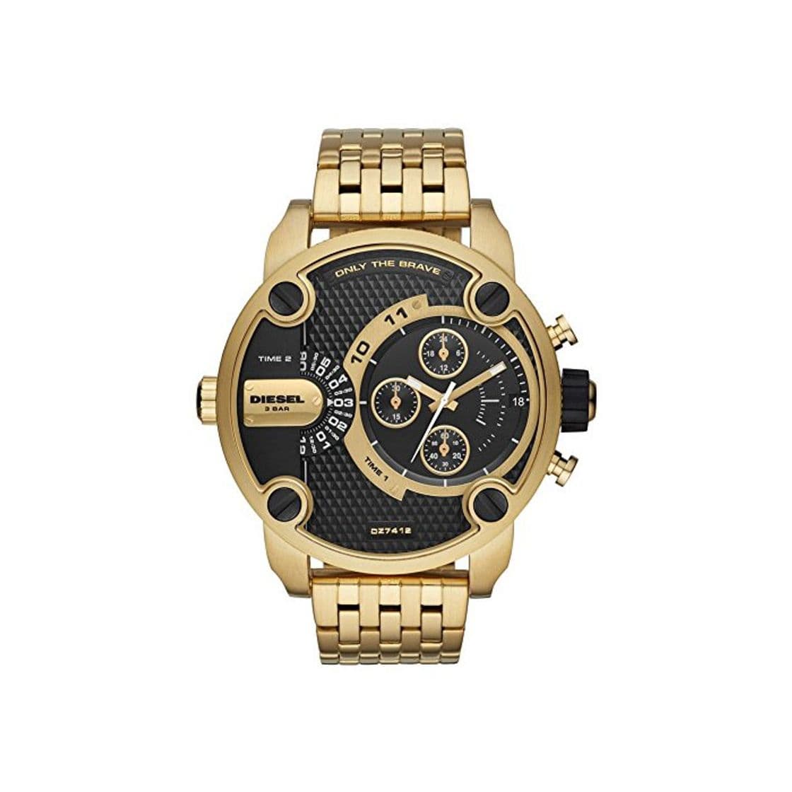 Fashion Diesel Reloj Analógico para Hombre de Cuarzo con Correa en Acero Inoxidable