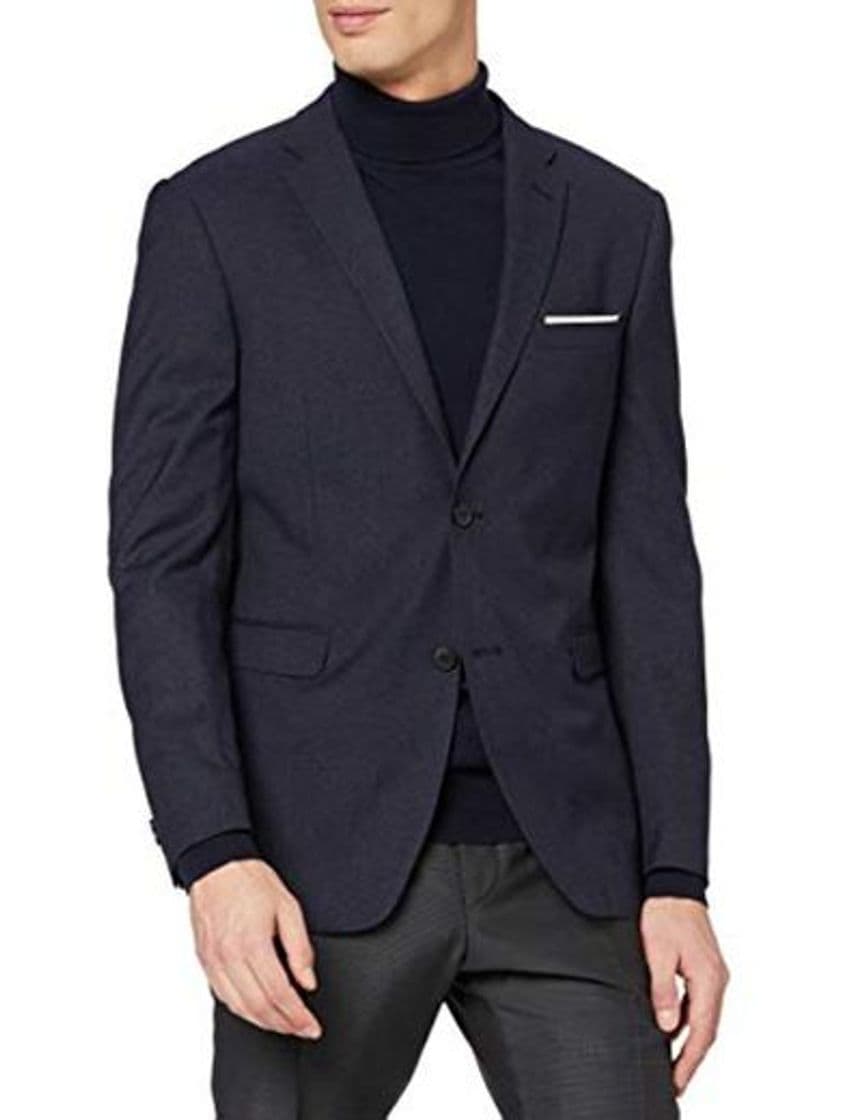 Moda ESPRIT Collection Premium 037EO2G020, Chaqueta de Traje para Hombre, Azul