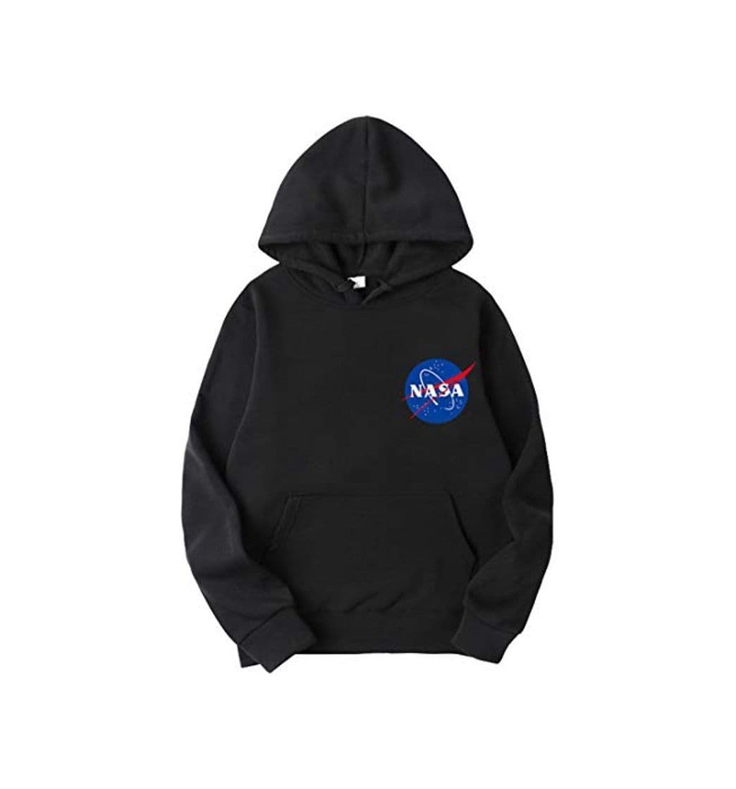 Producto OLIPHEE Sudaderas con Capucha Color Sólido con Logo de NASA para Fanáticos