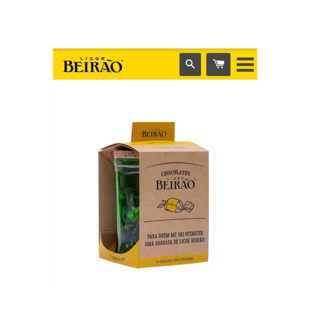 Producto Frasco NOSSO com 15 Chocolates recheados com Licor Beirão